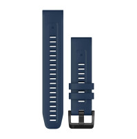 QuickFit® 22 Watch Bands - Captain Blue with Black Stainless Steel Hardware -  010-13111-31 - Garmin